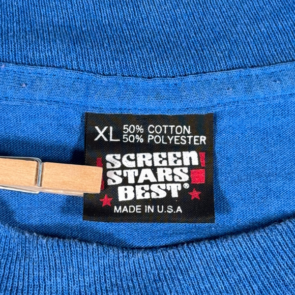 Vintage Hanover College Shirt Adult LARGE Blue Parent Family Indiana USA 80s - Picture 3 of 6